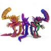 3-d Printed Animals Big 3D Printed Snake Articulated with Realistic Eyes for Home Office Executive Desk Decoration-Blue Red view 4