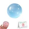 Squishy Coconut Oil Stress Ball Slow Rebound Sensory Squeeze Balls Crunchy Fidget Balls Gifts for Adults Help for Relax Focus Autism ADHD Portable Odorless Non-Sticky Easy to Clean(Blue) view 1