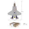 ConGamefun F-35A Fighter Jet Quick Build Model Kit, 388mm Wingspan Single 30mm Ducted Fan Fixed-Wing Aircraft Kit, DIY Airplane Model for Adults (Ducted Fan Not Included/PNP/Grey) view 2