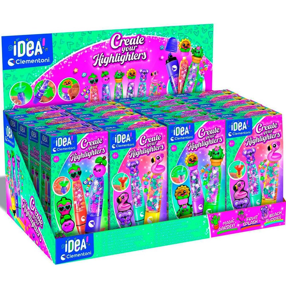 Clementoni Create Your Highlighter Display 24P