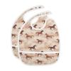 foixnub Baby Bibs for Boys Girls Ranch Cowboy Horse Wild West Newborn Drooling Bibs for Feeding Teething 1pack view 2