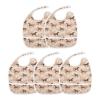 foixnub Baby Bibs for Boys Girls Ranch Cowboy Horse Wild West Newborn Drooling Bibs for Feeding Teething 1pack view 3