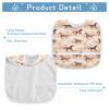 foixnub Baby Bibs for Boys Girls Ranch Cowboy Horse Wild West Newborn Drooling Bibs for Feeding Teething 1pack view 4