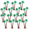 15PCS Miniature Palm Trees, Plastic Trees for Projects, Tropical Coconut Model Tree, Plastic Model Tropical Coconut Palm Tree for DIY Scenery Landscape Cake Decoration view 1