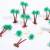 15PCS Miniature Palm Trees, Plastic Trees for Projects, Tropical Coconut Model Tree, Plastic Model Tropical Coconut Palm Tree for DIY Scenery Landscape Cake Decoration view 4