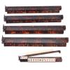 4 Pieces Mahjong Tile Rack, Mahjong Rack with Magnetic Pusher, Anti-Slip Scratch-Resistant Tortoiseshell Mahjongs Tile Holder for Players Seniors Home Room Travel Community Family Gathering view 1