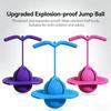 Balance Jumping Ball with Handle & Ball Pump, 2026 Upgraded Non-Slip Balance Jumping Balls for Kids & Adults, Indoor Outdoor Fitness Balances Coordination Exercise (Blue) view 2