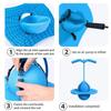 Balance Jumping Ball with Handle & Ball Pump, 2026 Upgraded Non-Slip Balance Jumping Balls for Kids & Adults, Indoor Outdoor Fitness Balances Coordination Exercise (Blue) view 4