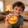 Stress Relief Toy, Simulation Egg Tart Squeeze Toy Slow Rising Egg Tart Stress Ball Toy Decompression Realistic Food Fidget Sensory Toy (Yellow) view 2