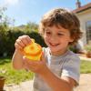Stress Relief Toy, Simulation Egg Tart Squeeze Toy Slow Rising Egg Tart Stress Ball Toy Decompression Realistic Food Fidget Sensory Toy (Yellow) view 3