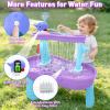 Youngyes Water Table Pump, Rechargeable Water Pump for Water Table, 3.5 Hours Non-Stop Fun Whale Pump with Sprinkler Outdoor Water Toys for Kids Toddlers, Outside Water Play Table Accessories (Purple) view 4