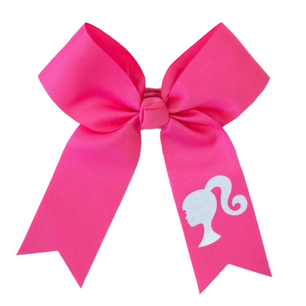 Chasse Pink Cheer Bow with Glitter White Barbie