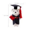 Abaodam 10pcs Graduation Bear Plush Cute Doctor for Diy Keychain Bag Decoration Party Favor Present 2026 Mini Bear for Flower Bouquet Graduation Party Supplies view 4