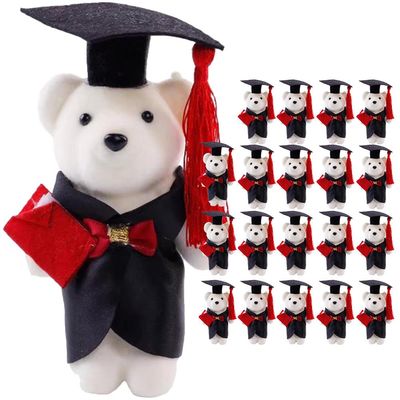 Abaodam 20pcs Graduation Bear Bulk, 2026 Mini Bears Stuffed Animal Plush for Her/him - Class of 2026 Small Keepsake for DIY Keychain Bag Decoration Party Favor