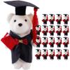 Abaodam 20pcs Graduation Bear Bulk, 2026 Mini Bears Stuffed Animal Plush for Her/him - Class of 2026 Small Keepsake for DIY Keychain Bag Decoration Party Favor view 1