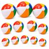 12 Pack Rainbow Inflatable Beach Balls Bulk, 24/16/12 Inch Large Big Beach Balls, Blow Up Beach Ball for Kids, Summer Party Decorations, Pool Beach Party Favors, Backyard Toys and Beach Supplies view 1