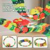 Dinosaur Race Track Set with Suction Cup Track, 360 Gravity Wall Climbing Car Track Toys for Boys Ages 3-8, Flexible Dinosaur Car Track with Light Up Race Car & Building Toys 64PCS view 4