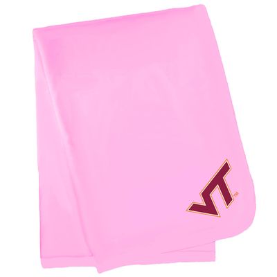 Future Tailgater Collegiate Licensed Baby Receiving Blanket (Pink, Virginia Tech Hokies)