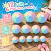 12 Pcs Pastel Inflatable Beach Balls Bulk,Multi Size Jumbo Macaron Beach Balls,24/16/12 Inch Large Beach Balls for Kids,Summer Pool Party Decorations,Beach Party Favors,Backyard Toys Beach Supplies view 2