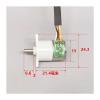 DC 5V 15mm 15BY Gear Stepper Electronic Starter 2-Phase 4-Wire Full Metal Gearbox Gear Stepping Electronic Starter DIY Toy Smart Car Robot Camera view 2
