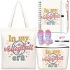 Gersoniel 6 Pcs Ball Theme Gift Set Tote Bag Makeup Bag Socks Ballpoint Pen Bracelet Notebook Party Favors Sports Themed Gift(Volleyball) view 1