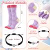 Gersoniel 6 Pcs Ball Theme Gift Set Tote Bag Makeup Bag Socks Ballpoint Pen Bracelet Notebook Party Favors Sports Themed Gift(Volleyball) view 4