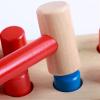lstyty Montessori Intellectual and Fun Piling Station Knocking Building Blocks Toys Colorful Wooden Interactive Wooden Piling view 4