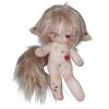 30cm Anime Plush Doll with Japanese Yukata Outfit & Large Bow Headband, Cute Wolf Ear Stuffed Doll Costume Set for Collectors (E3505) view 2