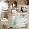 Bloomere Organic Toddler Nap Mat 100% Cotton Kids Washable Sleeping Mat & Detachable Pillow Sleeping Bag with Soft 1.5 Pad Ideal Nap Mat for Daycare, Preschool, & Sleepovers (Blueberry) view 4