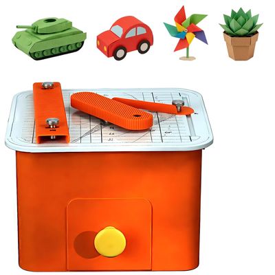 COAKUE Cardboard Saw for Kids, Safe Power Cardboard Construction Tool Kit, Electric Cardboard Cutter Kit | 0-4mm Cutting Thickness, Engineering Skill Development, Ages 5+ Safe Toy