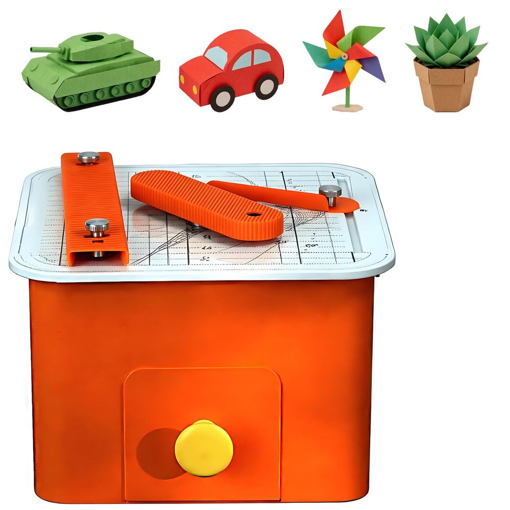 COAKUE Cardboard Saw for Kids, Safe Power Cardboard Construction Tool Kit, Electric Cardboard Cutter Kit | 0-4mm Cutting Thickness, Engineering Skill Development, Ages 5+ Safe Toy