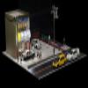 American Diorama x G Fans ToFu Shop Diorama Display with 2 Metal Figures Ramdoly Insert (Blind Box Style), 1:64 Scale Model (Assembly Required) view 1