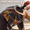 24" Large Dinosaur Toys for Kids 3-8, Tyrannosaurus Rex Figure Toy with Belly Storage for 10+ Mini Dinosaurs, Big T-Rex Eats Toy with Lights Sounds & Mist Spray, Birthday Gifts for Boys Girls Brown view 3