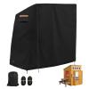 Outdoor Playhouse Cover for Modern Outdoor Kidkraft Wooden Playhouses, 76" L51" W63" H, Waterproof Dustproof Play Houses Cover for Outside, Black view 1