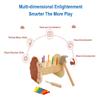 Wooden Hammer Pounding Montessori STEM Toy for Toddler Early Development view 2