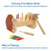 Wooden Hammer Pounding Montessori STEM Toy for Toddler Early Development view 3