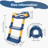 Kids Potty Training Seat, Detachable Toddler Toilet Seat Ladder with Adjustable Height PVC Soft Cushion for Toddlers Boys Girls(blue) view 2