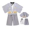 Dizoon Kids Boys Girls 3-Piece Set Japanese Kimono Spring Fall Long Sleeve Coat Vest Pants Japanese Style Costume view 2