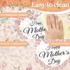 KEWUFD 2PCS Happy Mothers Day Tablecloths Mothers Day Decorations Table Covers for Mom Birthday Anniversary Party Decoration Supplies view 3