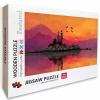 Sunset 1000 Pieces Wooden Puzzle with Box, Jigsaw Puzzles for Adults Landscape, Premium Wooden, Fun and Challenging Family Game, for Party Games Family Activity, Gifts, Home Decor, (30x20in), I-3445 view 1