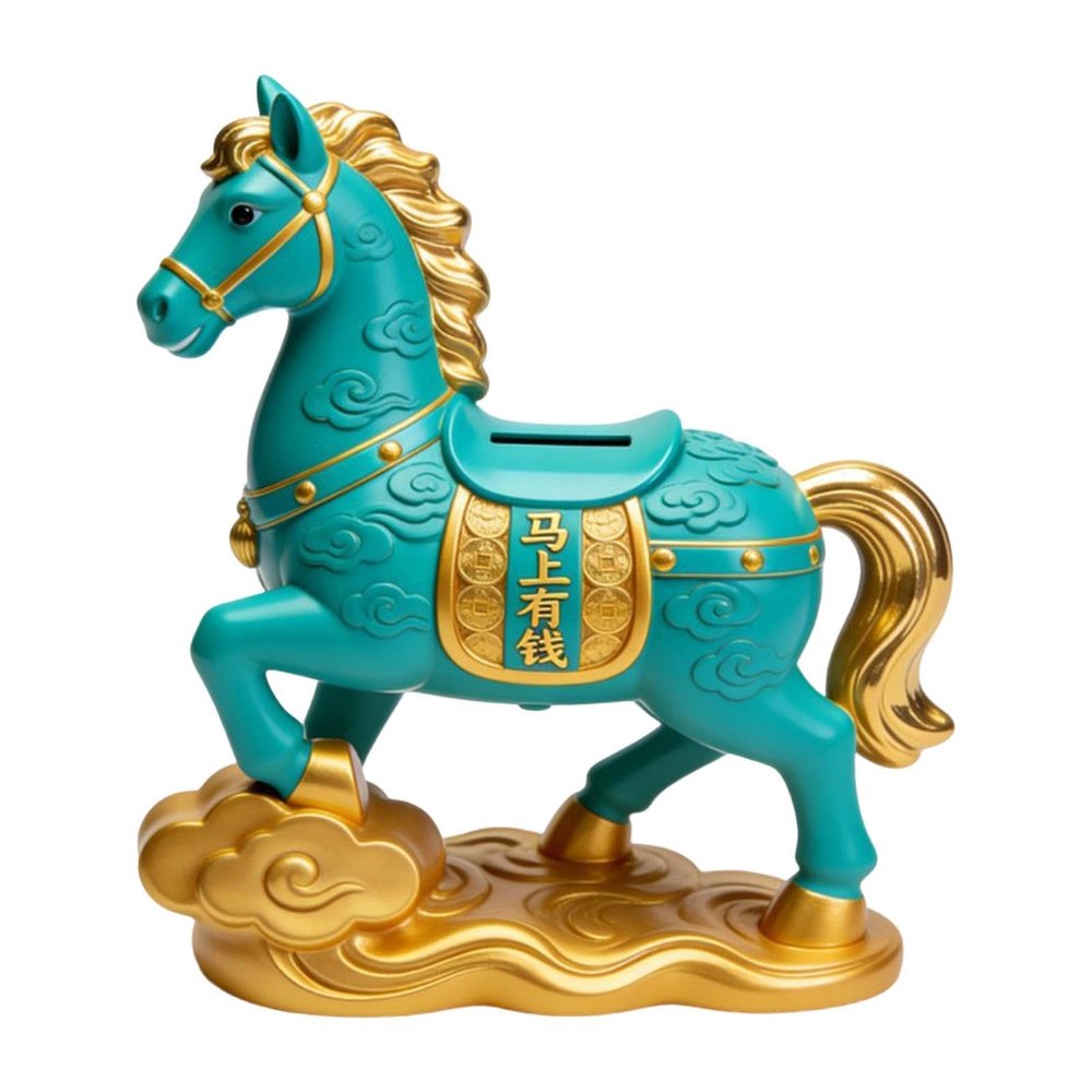 Money Bank for Adults Resin Horse Funny Storage