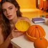 3D-Printed Citrus Fruit Fidget, 3D Printed Orange Lemon Fidget, Citrus Fidget Toys for Stress Relief, Funny Clicky Sensory Desk Toy, Portable Pocket Gadget, Cute Decoration (Set A, Giant 8*8cm) view 4
