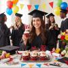 2026 Graduation Cupcake Toppers 36 PCS, Glitter Class of 2026 Grad Cap Diploma Picks for Graduation Party Cake Decorations Supplies Red view 2