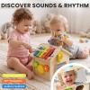 9-in-1 Wooden Activity Cube, Montessori Baby Activity Center Toys for 1+ Year Old Boys & Girls, Farm Theme Baby Cube with Car Toys & Shape Sorter, Educational Toy for Toddlers, Ideal Baby Gifts view 3