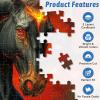 1000 PCS Jigsaw Puzzle for Adults - Fire Mythical Creature Horse Puzzles, Fiery Fantasy Stallion Art, Powerful Black Horse with Flaming Mane, Challenging Relaxing Hobby Gift (Horse) view 3