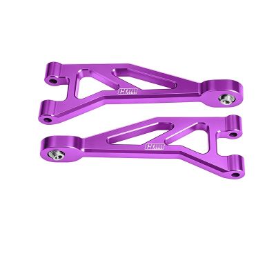 Aluminum 7075-T6 Alloy Rear Upper Suspension Arms for Arrma 1/16 Mini Kraton 3S Speed Truck-ARA2508 Upgrades - Purple