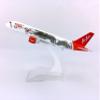 AirAsia Dragon A320 Diecast Airplane Model 1:400 Scale 16cm Alloy Metal Jet Airliner Replica for Collectible Display Shelf Aviation Gift view 3
