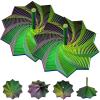 3D Printed Expanded Sensory Fidget Star,Stress-Relief Spinning Tower Toy with Handles,Sensory Toys for Adults & Teens,Honeycomb Whirling Spiral Design for ADHD &Stress Relief (L-25rings-2Pcs) view 1