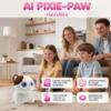 Contixo AI Pixie-Paw Smart Interactive Plush Cat Voice-Responsive, Touch-Activated, Expressive Eyes, AI Companion Stuffed Animal for Kids & Pet Lovers, White view 2