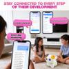Contixo AI Pixie-Paw Smart Interactive Plush Cat Voice-Responsive, Touch-Activated, Expressive Eyes, AI Companion Stuffed Animal for Kids & Pet Lovers, White view 4
